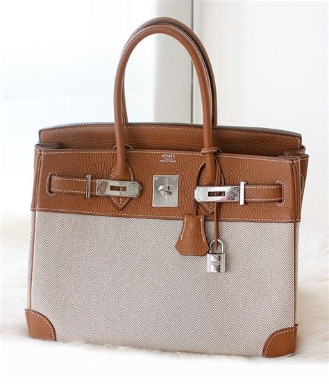 hermes leather and toile birkin canvas bag|Hermes Birkin Bag straps.